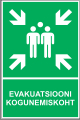 Evakuatsiooni kogunemiskoht TEKSTIGA (ART032T-01).
