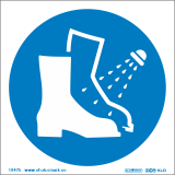 Jalatsite pesemise kohustus, kaitsejalatsite pesemise kohustus, jalatsite pesemise koht