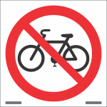  Jalgrattaga sisenemise keeld, jalgratta keeld