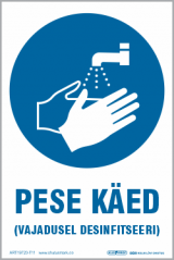 Pese käed (vajadusel desinfitseeri).