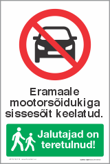 Eramaa / Eravaldus / Eramets. Sissesõit omaniku loal. Jalutajad teretulnud. Eramaale mootorsõidukiga sissesõit keelatud.