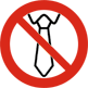 Lipsu keeld. Vahelejäämise oht. Ära kanna seadmega töötamisel rippuvaid riideesemeid (näiteks lipsu).