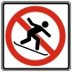 Lumelauaga sõitmine keelatud