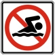 Ujumine keelatud
