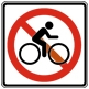 Jalgrattal liiklemine keelatud