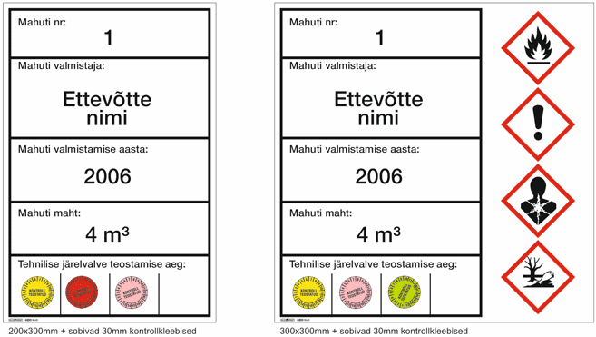 Mahuti info kleebis