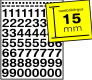 Numbrikleebised M102-15MM