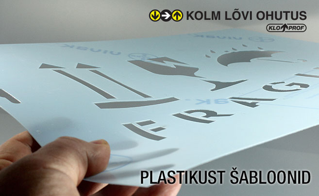 shabloon plastikust, šhabloon plastikust