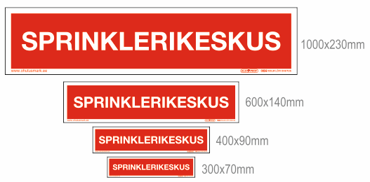 spinklerikeskus ohutusmärgid