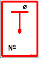 Tuletõrjehüdrant + tähe- ja numbrikleebised