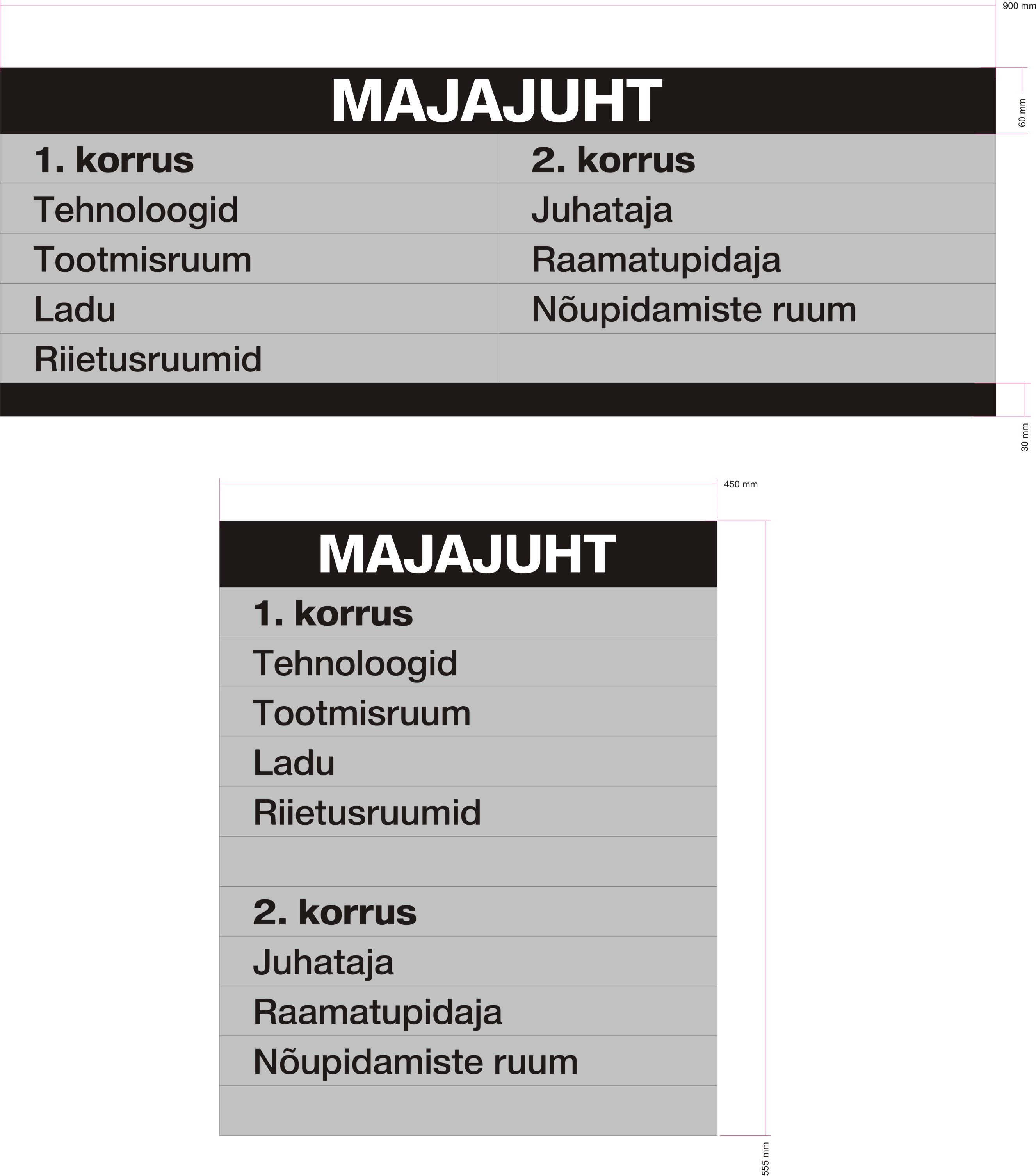 majajuht plasti alusel