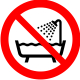 Seadme kasutamine vannitoas või veega kokku-puutumisel keelatud