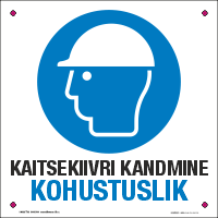 Kaitsekiivri kandmine kohustuslik. Kanna kaitsekiivrit tekstiga (EHITUS). Tunnelplastik + öösid. Kaitsekiiver kohustuslik.