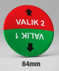 Valikutega magnet 64mm, kahe valikuga.