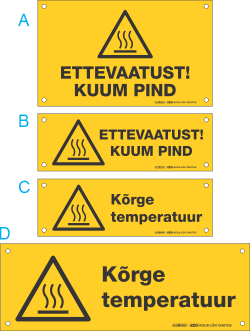 Metallist kuuma pinna tähitus. Kõrge temperatuur. Kuum pind