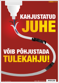 Kahjustatud juhe, võib põhjustada tulekahju! (ART1148)